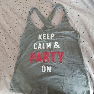 VS tank keep calm & party on